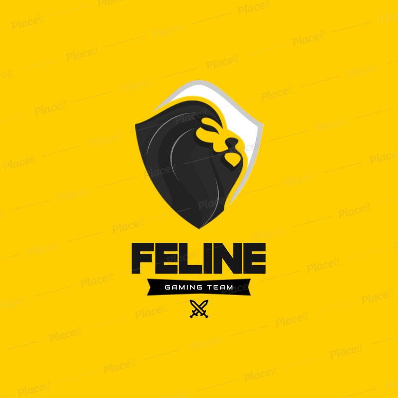 Placeit Gaming Logo Template Featuring A Minimalist Shield And A Lion Placeit Gaming Logo Template Featuring A Minimalist Shield And A Lion